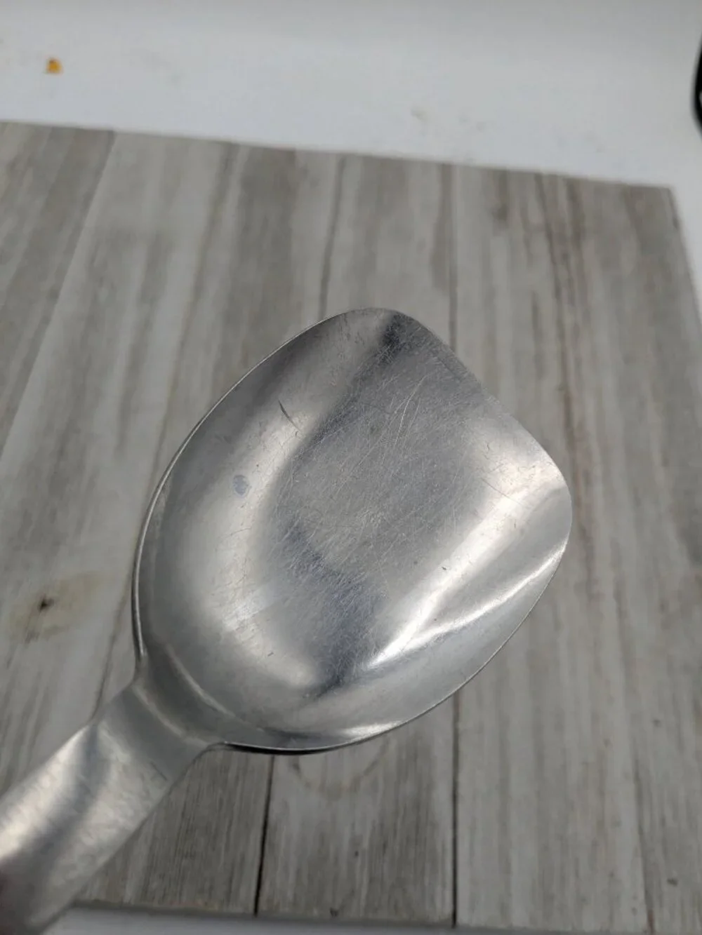 Vintage #1 Stainless Steel Ice Cream Spade Scoop Wood Handle 10
